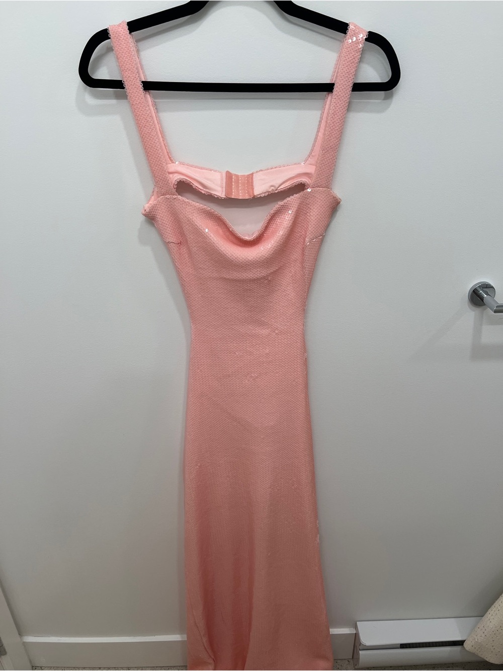 Meshki Light Pink Square-Neck Maxi Dress - Picture 2 of 4